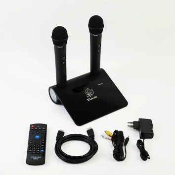 Karaokê Videokê Vsk5.0 C/ 11.999 Canções 2 Microfones S/ Fio